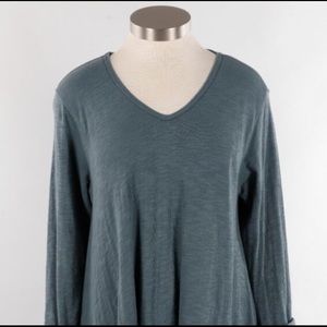 Angel V-Neck-Dusty Denim